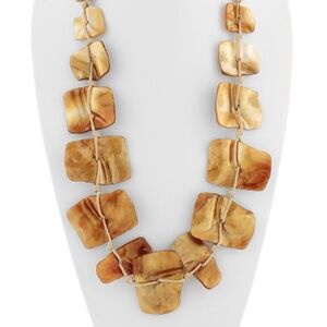 Multi Rectangle Linked Acrylic Necklace